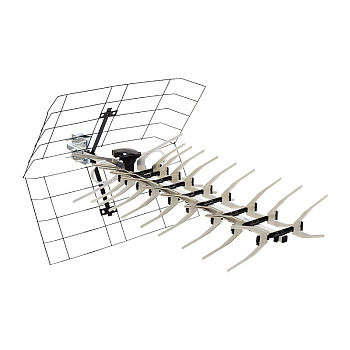 ТВ-Антенна наружная "АКТИВНАЯ" для аналогового и цифрового ТВ - DVB-T2 (модель RX-413) (коробка) Rexant 34-0413