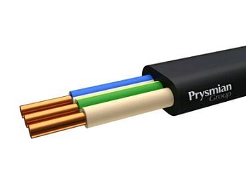 Кабель силовой с ПВХ изоляцией ВВГ-Пнг(А) -LS 3х2,5 ок(N,PE)-0,66 100м РЭК-Prysmian ВВГнг-LS3х2,5п(ГОСТ,Prys)