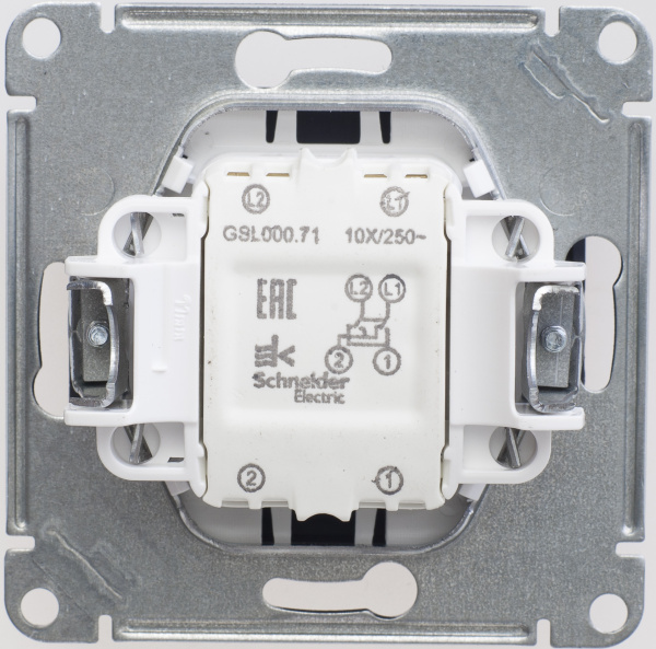 Купить Systeme Electric Glossa Шоколад Переключатель перекрестный, сх.7, 10АХ