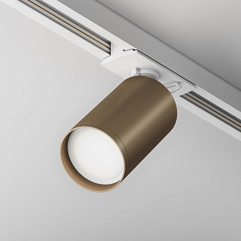 Maytoni Трековый светильник Белый и Бронза матовая Focus TR020-1-U-GU10-WBZ