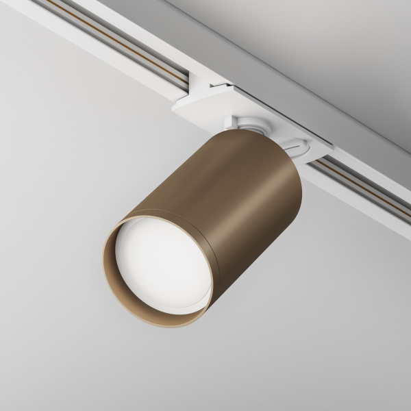 Maytoni Трековый светильник Белый и Бронза матовая Focus TR020-1-U-GU10-WBZ