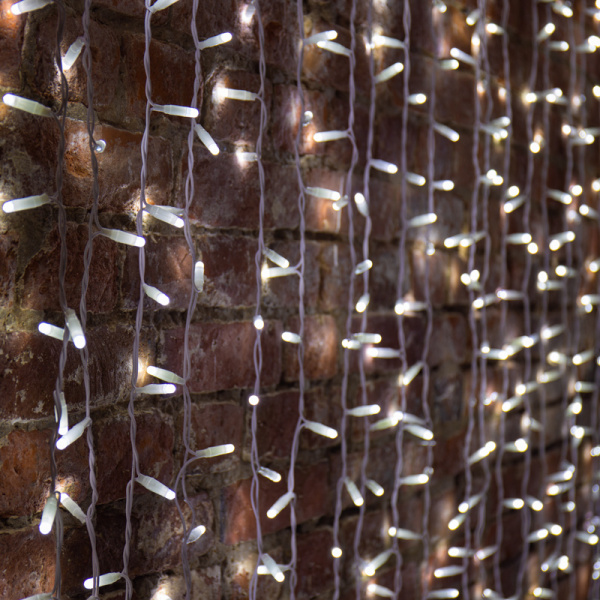 NEON-NIGHT Гирлянда "Светодиодный Дождь" 2х3м, постоянное свечение, белый провод, 230 В, диоды БЕЛЫЕ, 760 LED 235-135