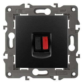 ЭРА 14-3111-05 Elegance Антрацит Розетка Аудио одиночная