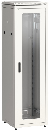 IEK LINEA N ITK Шкаф сетевой 19" LINEA N 42U 600х800 мм стеклянная передняя дверь, задняя металлическая серый LN35-42U68-GM