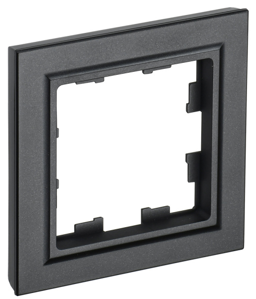 IEK BRITE BASE Черный Рамка 1-м РУ-1-БрЧ