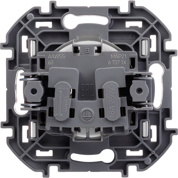 Купить Legrand INSPIRIA Алюминий Розетка 2К - 16 А - 250 В 673712