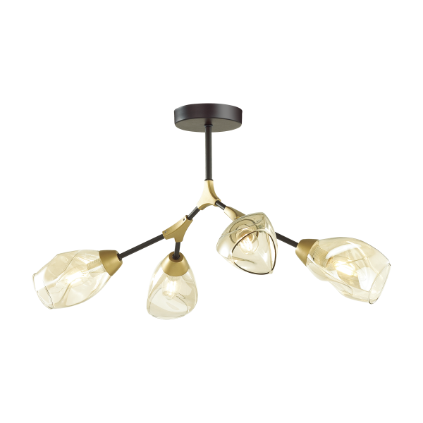 Купить Lumion 4563/4C MODERNI LN21 черный, золотой Люстра потолочная E14 4*40W 220V FAWN