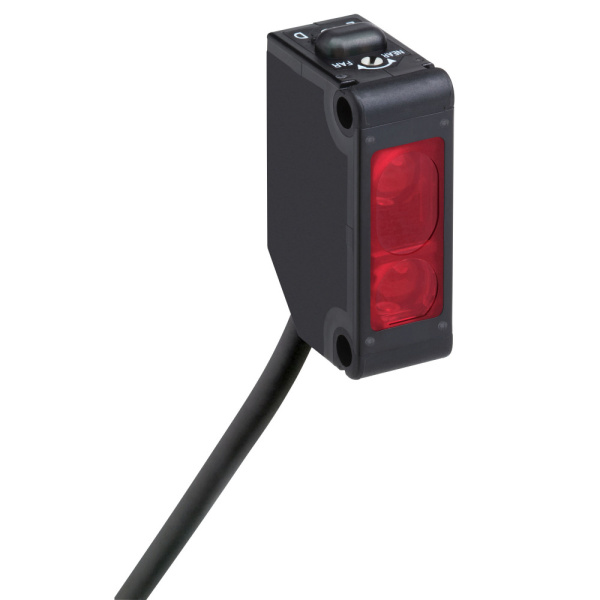 SE Фотодатчик миниатюрный 0.3м 12-24 VDC с BGS кабель 2м NPN НО или НЗ программируемый XUM8ANCNL2