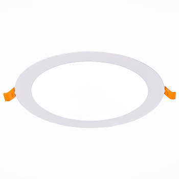 ST Luce ST209.538.15 Светильник встраиваемый Белый LED 1*15W 3000K 1 020Lm Ra80 110° IP20 D190xH8 90-265V