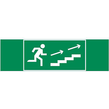 Varton пиктограмма "ПО ЛЕСТНИЦЕ ВВЕРХ ВПРАВО" 310х90мм для аварийно-эвакуационного светильника Basic IP65 V5-EM02-60.002.039
