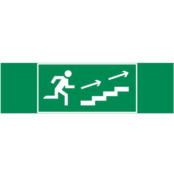 Varton пиктограмма "ПО ЛЕСТНИЦЕ ВВЕРХ ВПРАВО" 310х90мм для аварийно-эвакуационного светильника Basic IP65 V5-EM02-60.002.039