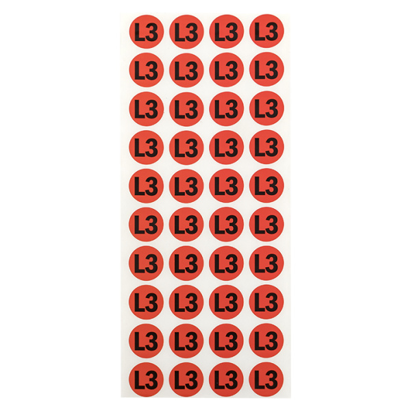 Купить EKF PROxima Наклейка "L3" d=20мм