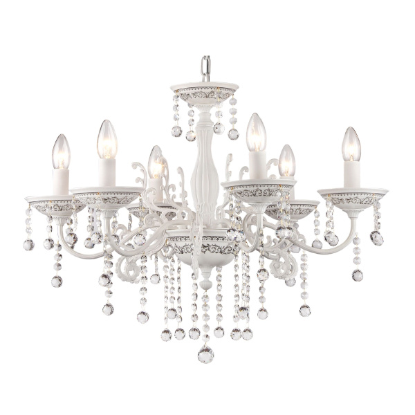 Maytoni Elegant Bellona Белый Люстра 6xE14 60W ARM386-06-W Купить Maytoni Elegant Bellona Белый Люстра 6xE14 60W ARM386-06-W