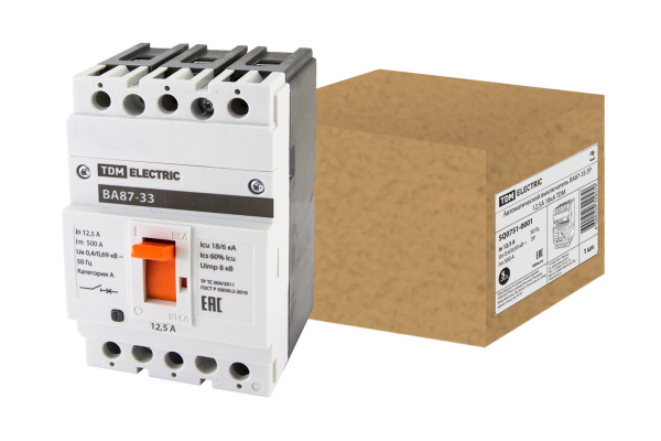 TDM ВА87-33 3Р  12,5А 18кА SQ0751-0001