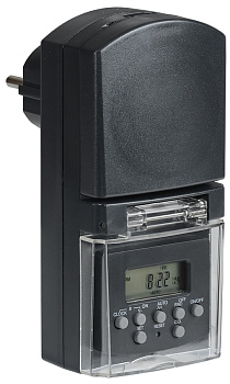 IEK РТЭ-3 Розетка-таймер электронный 1мин 7дн 140on/off 16А IP44