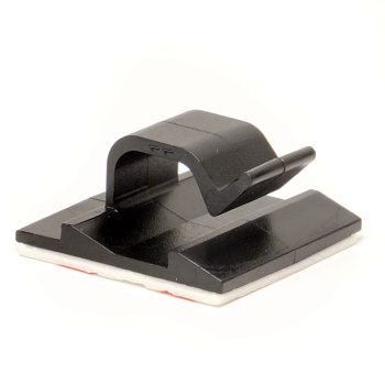 DKC Клипса самоклеящаяся для кругл.кабеля,черная, 10х5х4,9  (новый аналог  25431SR)