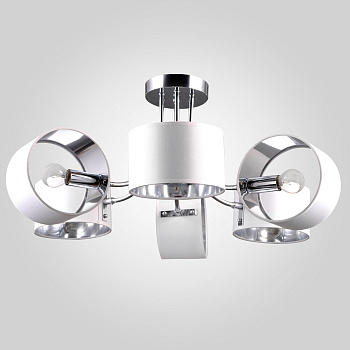 Eurosvet Потолочная люстра с абажурами 70045/6 хром 00000079911