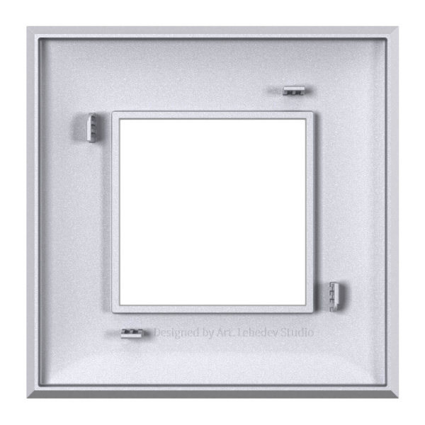 Купить DKC Рамка "Avanti", "Закаленная сталь", 1 пост (2 мод.)