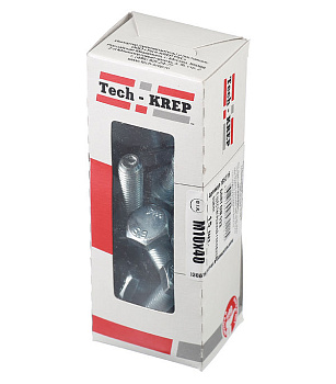 Tech-Krep Болт DIN933 с шестигранной головкой оцинк. М10х40 (15 шт) - коробка с ок. Tech-K 105216