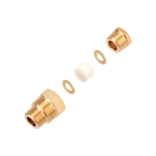 Сальник с двойной резьбой 1/2 и 3/4 для ввода кабеля в трубу для (10HTM2-CT/10MSR-PF) (Nikel) Rexant 51-0610-4