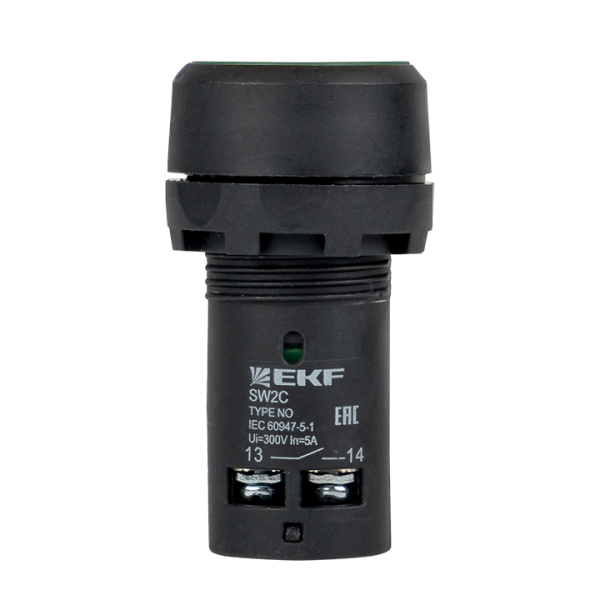 Купить EKF PROxima Кнопка SW2C-11 с фиксацией зеленая NO+NC