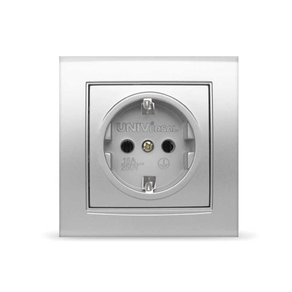 UNIVersal "Бриллиант" Розетка "серебро"с/з 7949872