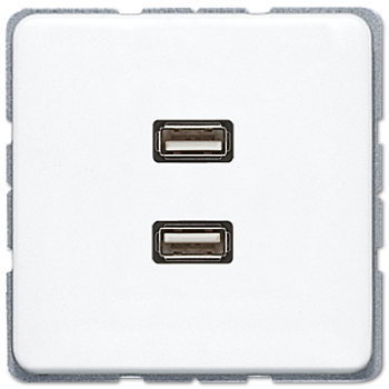 JUNG Мультимедиа разъём, белый MACD1153WW