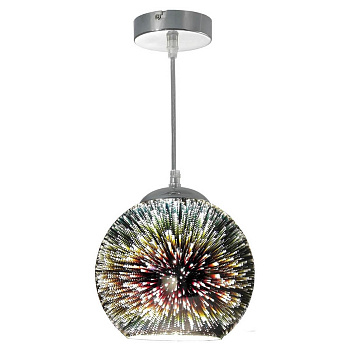 Lussole LGO Металл Хром /  Стекло Подвес E27 10W GRLSP-0197