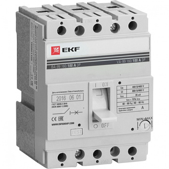 EKF PROxima Автоматический выключатель ВА-99 160/160А 3P 35кА mccb99-160-160 EKF PROxima Автоматический выключатель ВА-99 160/160А 3P 35кА mccb99-160-160