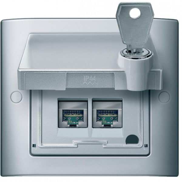 SE Merten Aquadesign Алюминий Рамка 1-ая IP44 MTN400160