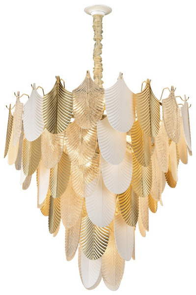 Wertmark WE126.37.303 Люстра подвесная Золото/Золото, Белый, Прозрачный E14 37*40W