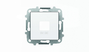ABB SKY Альпийский белый Накладка для механизмов зарядного устройства USB, арт.8185 2CLA858500A1101