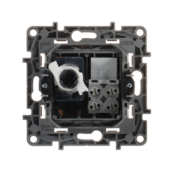 Купить Legrand Etika Белый Розетка тел.+ комп. (RJ11+RJ45) 5 категория  UTP 672252