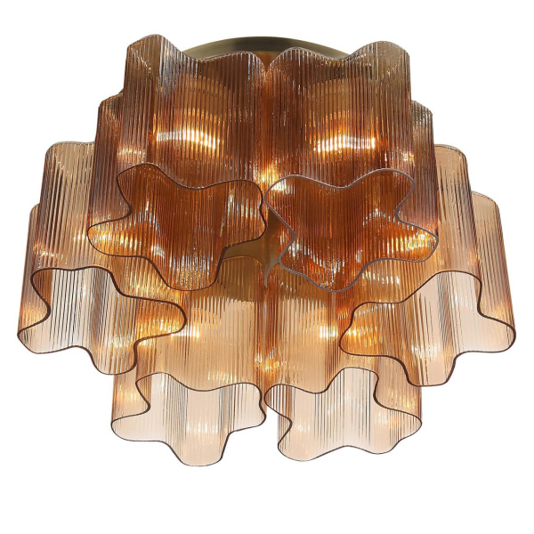 Купить ST LUCE SL117.302.06 Люстра потолочная Бронзовый/Янтарный E27 6*60W