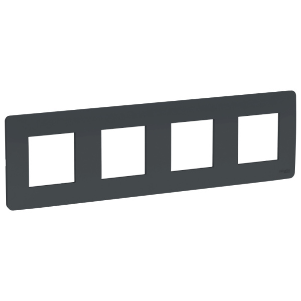 SE Unica Studio Антрацит Рамка 4-ная NU200854