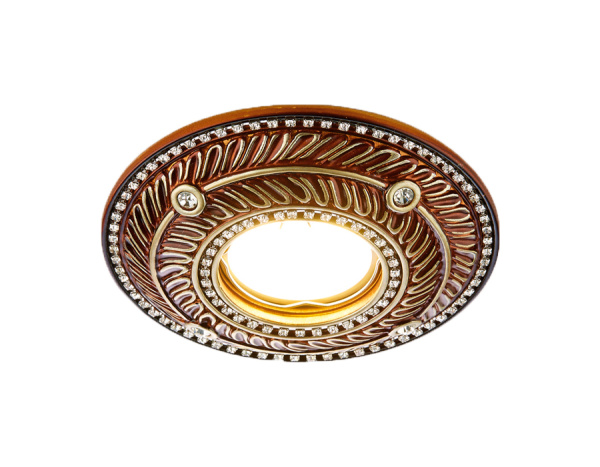 Ambrella Встраиваемый точечный светильник D4468 BR красное дерево