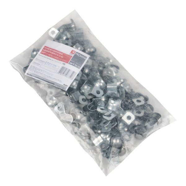 Купить EKF PROxima Скоба металлическая однолапковая d12-13мм. (100шт.)