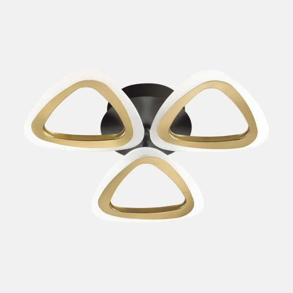 Lumion 4571/42CL LEDIO LN21 черный, золотой Люстра потолочная LED 2670Лм 42W 3000-6000K 220V RHEA