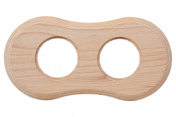 BIRONI Шедель Бук Натурэль Рамка 2-ая Форма восьмерка (скрытый монтаж) BF8-620-10