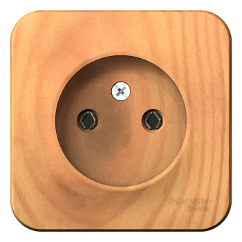 Systeme Electric Blanca наруж Ясень Розетка б/з без шторок 16А, 250В, изолир. пластина