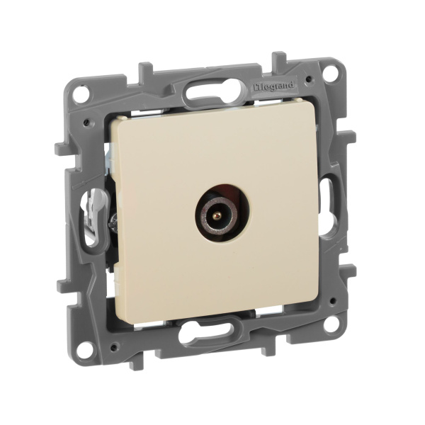 Купить Legrand Etika Слоновая кость Розетка TV проходная, 15дБ 672363