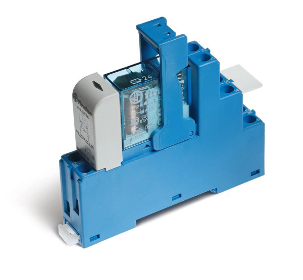 Finder Интерфейсные модули реле с клипсой-держателем, Светодиод, Контакты AgNi, 2CO 8A, 230VAC 485282300060SPA