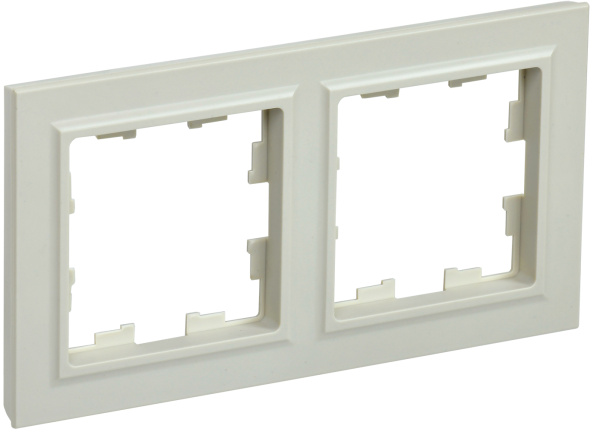 IEK BRITE BASE Бежевый Рамка 2-м РУ-2-БрКр