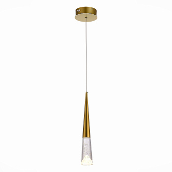 ST LUCE SL6111.203.01 Люстра подвесная Золотистый/Прозрачный LED 1*3W 3000K