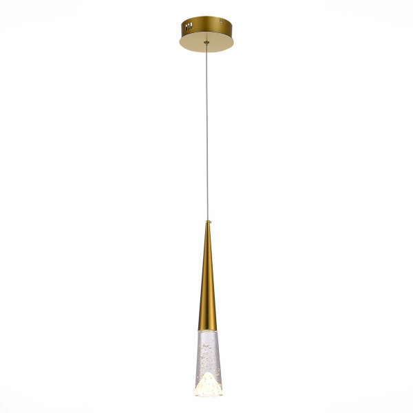 ST LUCE SL6111.203.01 Люстра подвесная Золотистый/Прозрачный LED 1*3W 3000K