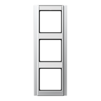 JUNG A 500 Алюминий Рамка 3-ая с шильдиком вертикальная A583NAAL