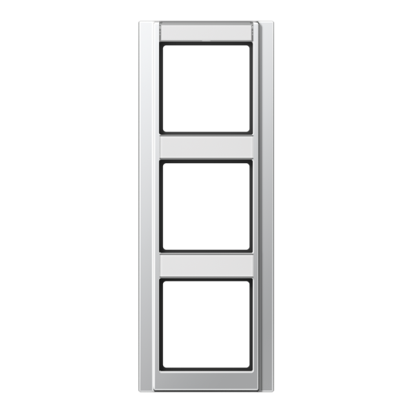 JUNG A 500 Алюминий Рамка 3-ая с шильдиком вертикальная A583NAAL