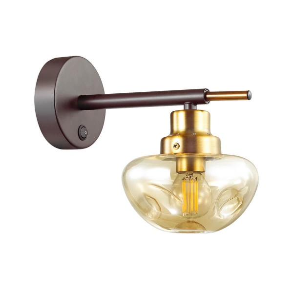 Купить Lumion 4405/1W LN19 064 коричневый, золотой Бра E14 1*40W 220V YOSHI