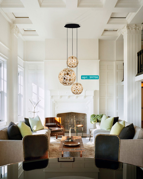 Купить Eglo 39758 Подвес SKOURA, 3x60W(E27), сталь, черный, латунь