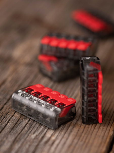 Купить EKF PROxima Клемма СМК 221-415 5 отверстий 0.2-4.0 мм2 (50шт.)